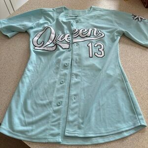 Elsa Queen Light Blue Baseball Jersey